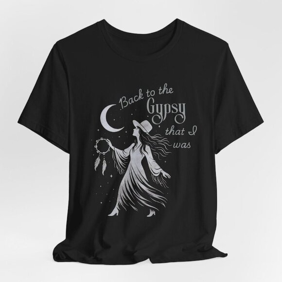 Olin D Tops - Gypsy T Shirt, Stevie Nicks Inspired Witchy Boho Graphic Tee, Vintage Rock 91